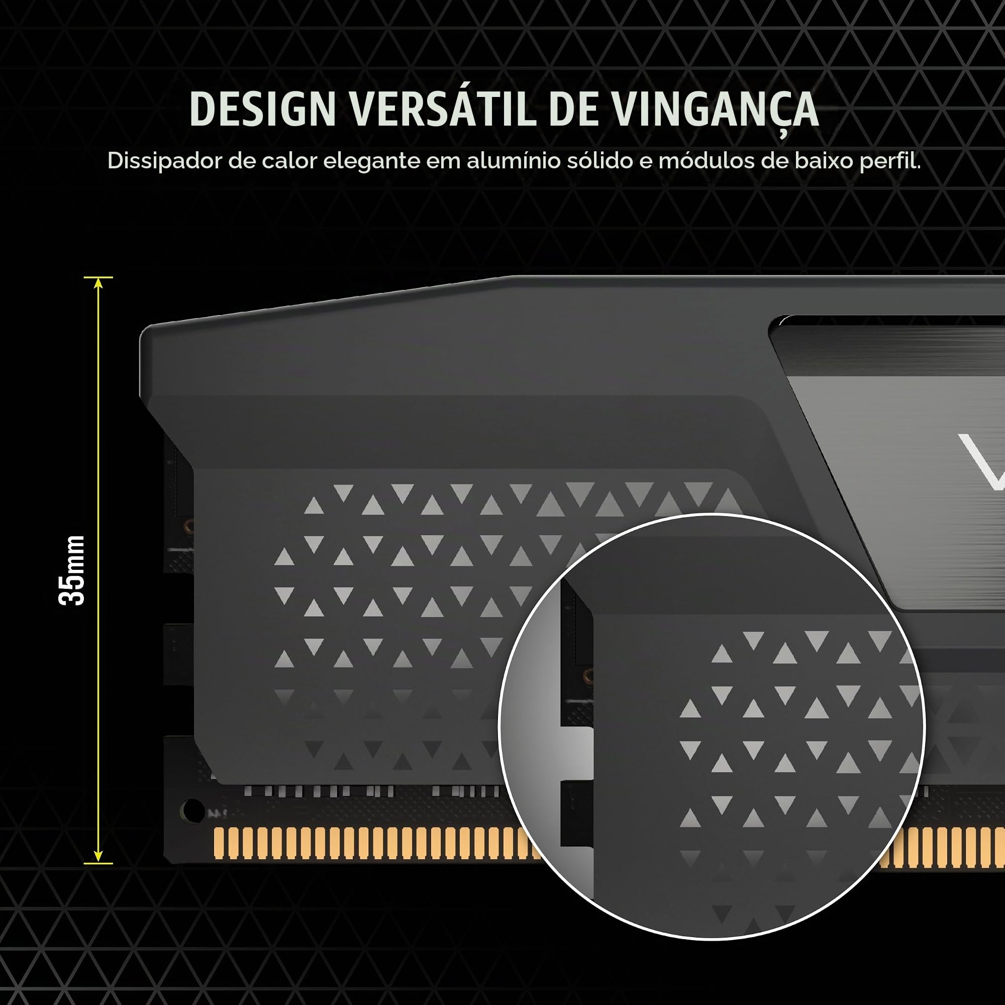 CORSAIR Vengeance DDR5 16GB (1 x 16GB) Até 6000MHz AMD Intel RAM